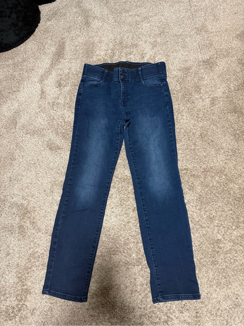 Nine West Women’s Dark Blue Stretch Jeans - Classic Straight Leg size 12